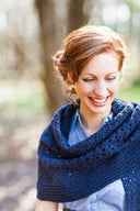 Moon & Stars Shawl | Knitting Pattern by Shui Kuen Kozinski